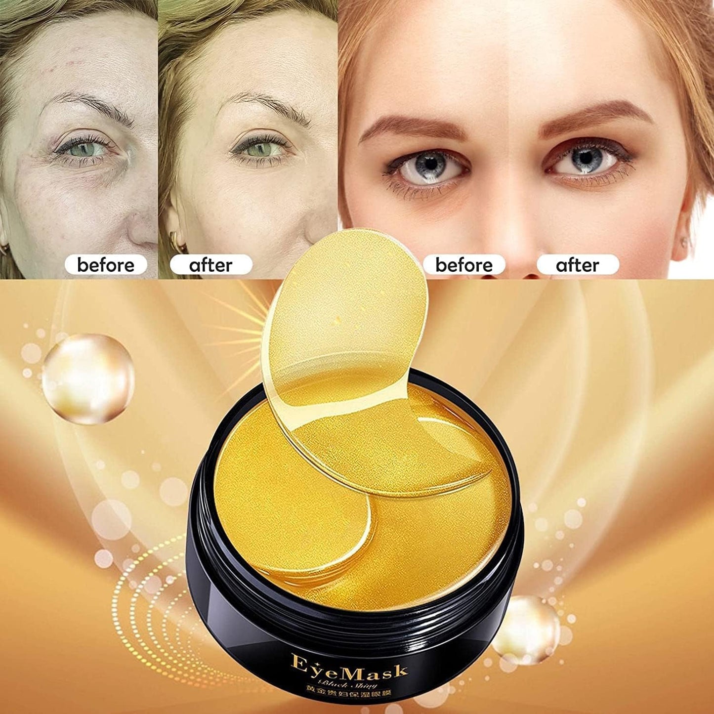 PARCHE PARA OJERAS24k COLAGENO 60 PZS.