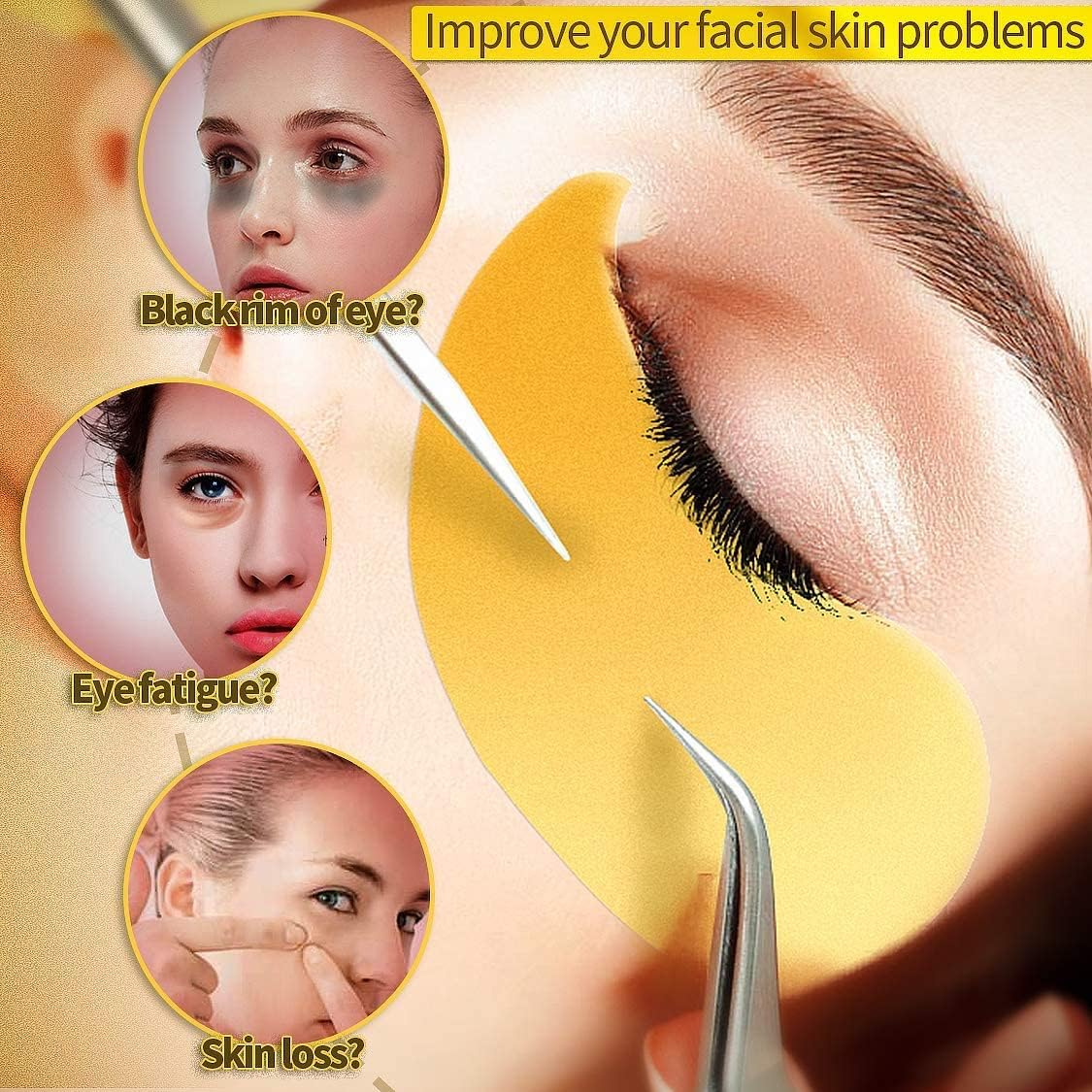 PARCHE PARA OJERAS24k COLAGENO 60 PZS.